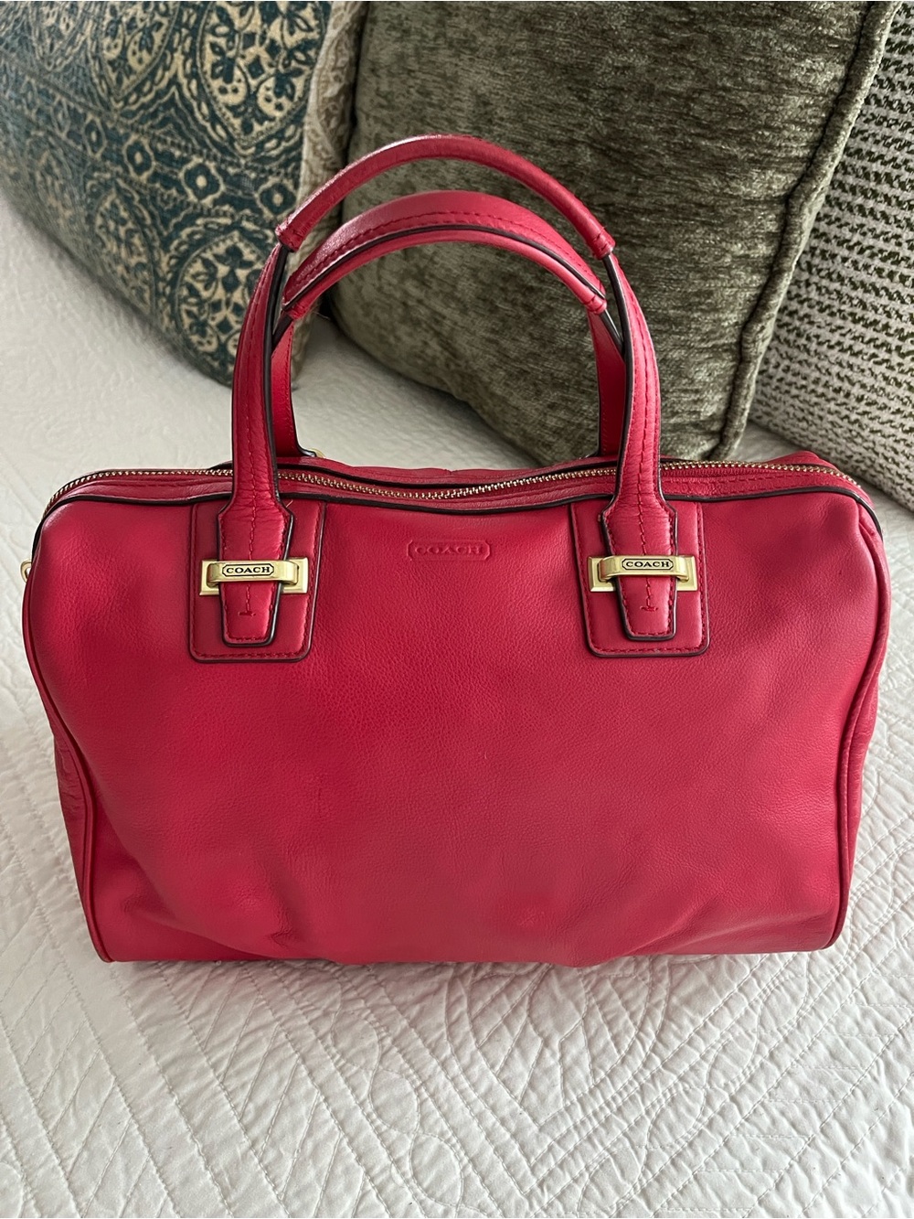 Coach Taylor Satchel with Gold Hardware